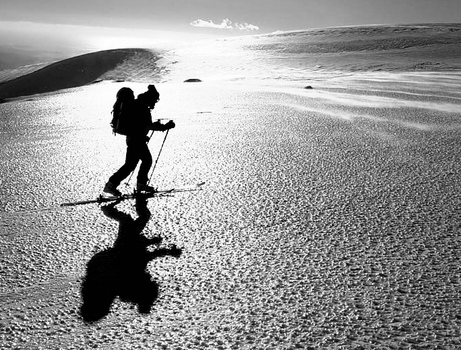 Ski de randonnée sur l